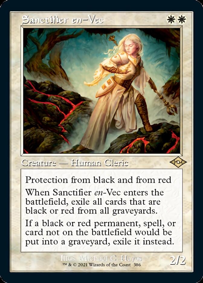Sanctifier en-Vec (Retro Foil Etched) [Modern Horizons 2] | Good Games North