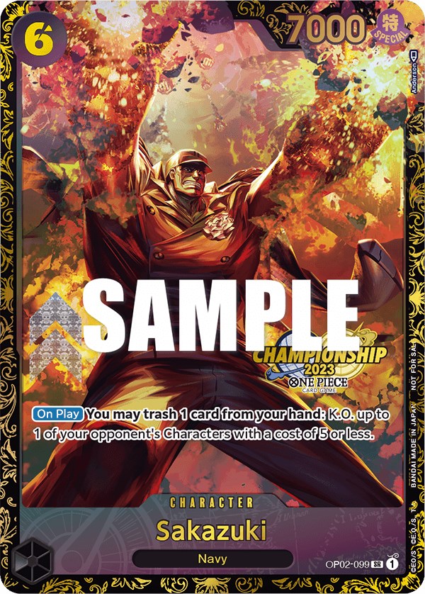 Sakazuki (Championship 2023) [One Piece Promotion Cards] | Good Games North
