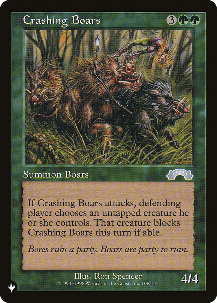 Crashing Boars [The List] | Good Games North