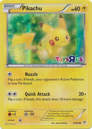 Pikachu (26/83) (Toys R Us Promo) [Miscellaneous Cards] | Good Games North