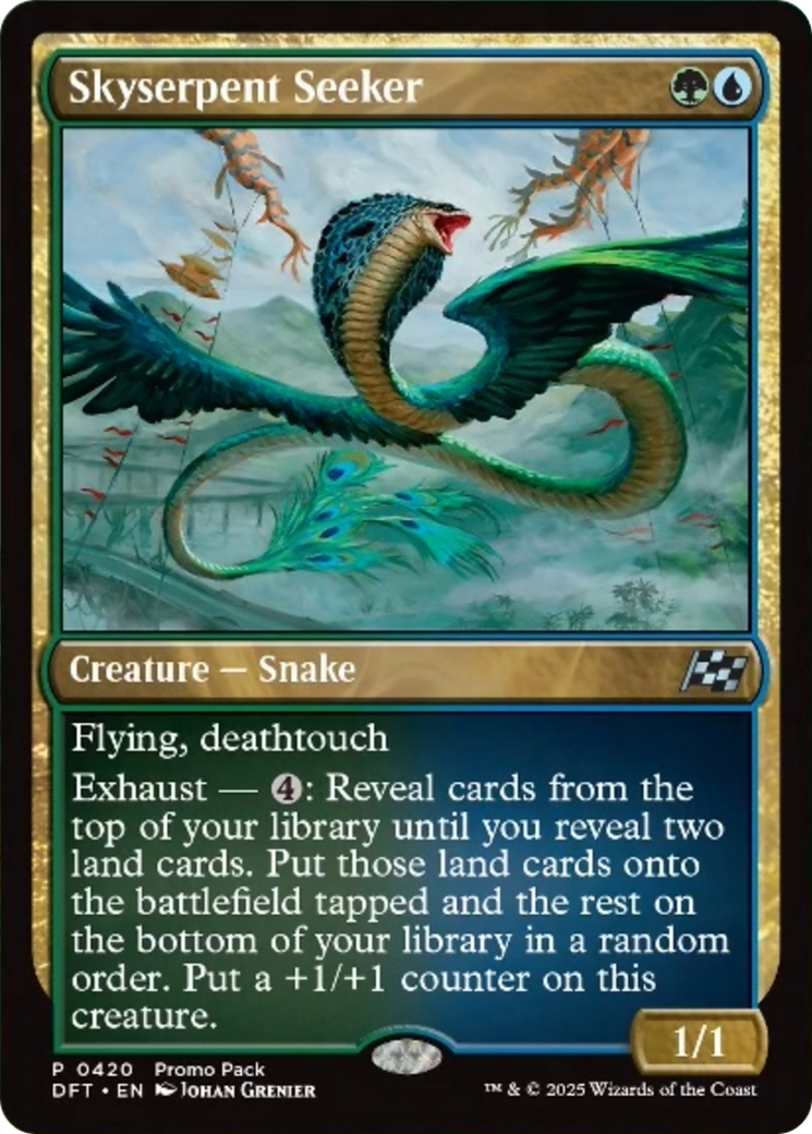 Skyserpent Seeker (Promo Pack) [Aetherdrift Promos] | Good Games North