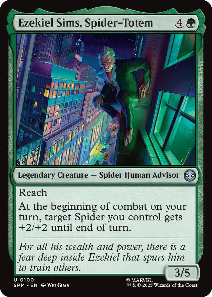 Ezekiel Sims, Spider-Totem 100/198 (Marvel's Spider-Man)  - Foil | Good Games North