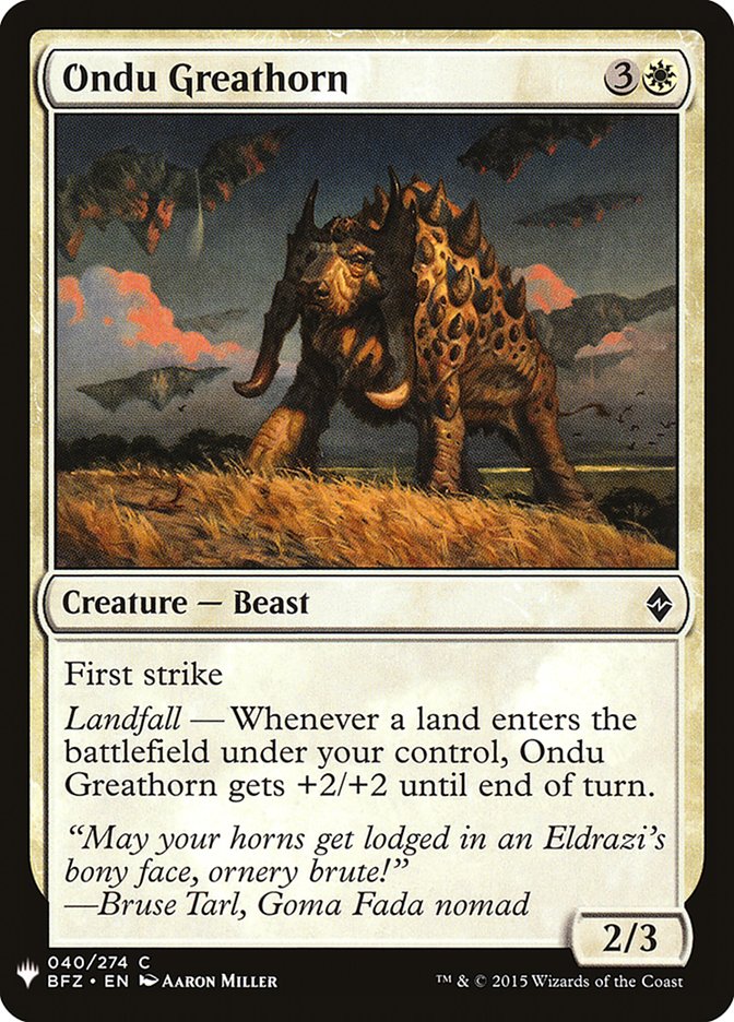 Ondu Greathorn [Mystery Booster] | Good Games North