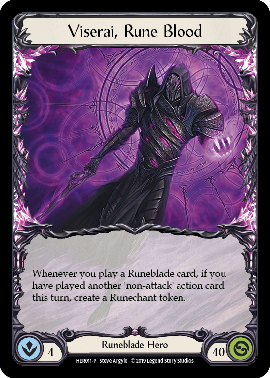 Viserai, Rune Blood [HER011-P] (Promo)  1st Edition Cold Foil | Good Games North