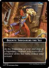 Bounty: Squeakers the Sly // Bounty Rules Double-Sided Token [Outlaws of Thunder Junction Commander Tokens] | Good Games North