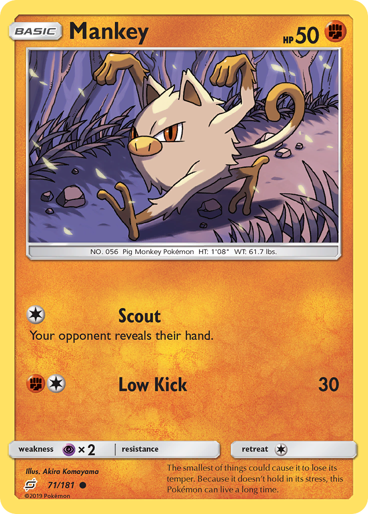 Mankey (71/181) [Sun & Moon: Team Up] | Good Games North