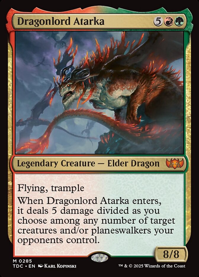 Dragonlord Atarka (Commander: Tarkir: Dragonstorm)  | Good Games North