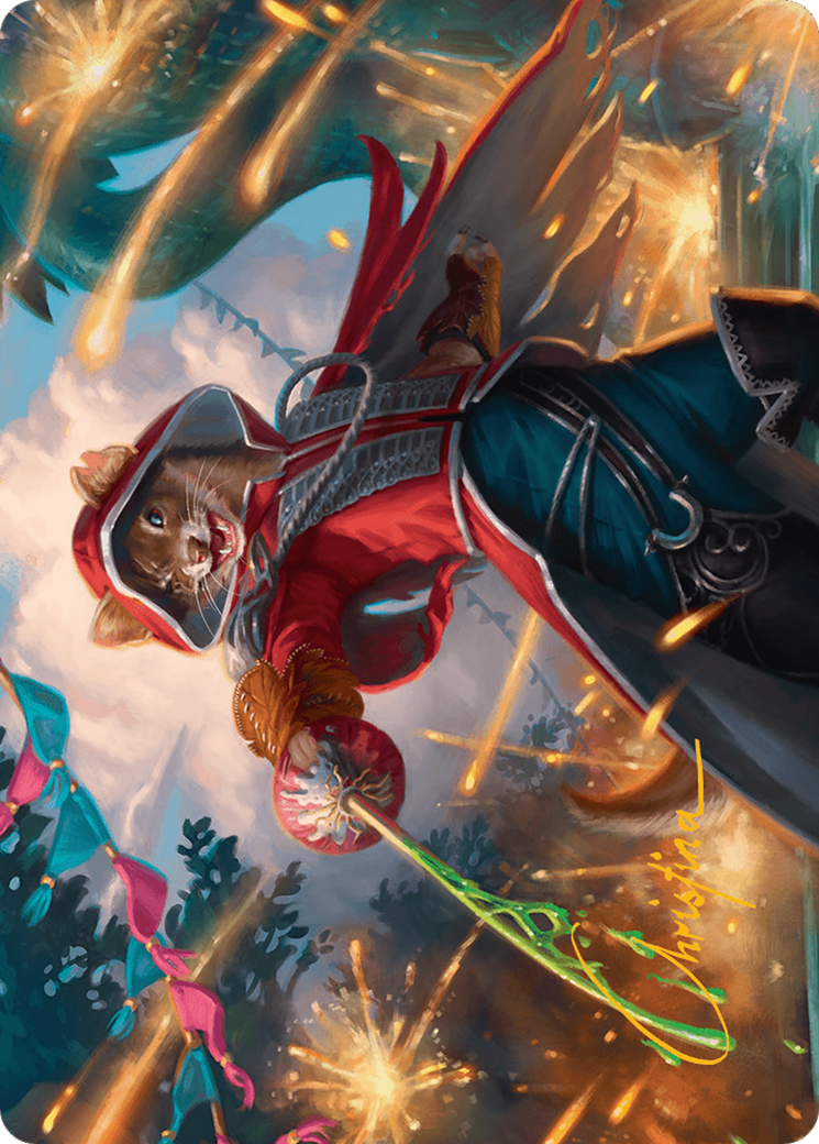 The Infamous Cruelclaw Art Card (Gold-Stamped Signature) [Bloomburrow Art Series] | Good Games North