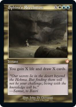 Sphinxs Revelation Retro Frame (Commander: The Brothers' War)  | Good Games North