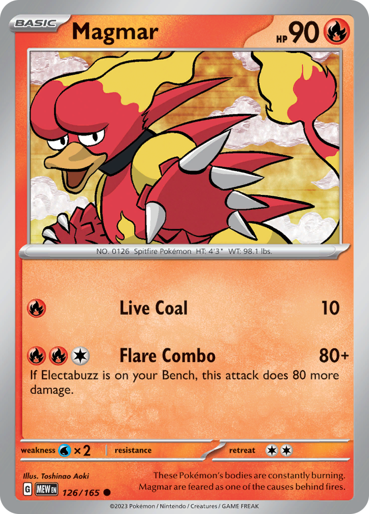 Magmar (126/165) [Scarlet & Violet 151] | Good Games North
