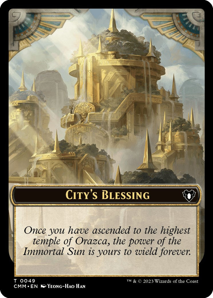 City's Blessing // Dragon Egg Double-Sided Token [Commander Masters Tokens] | Good Games North