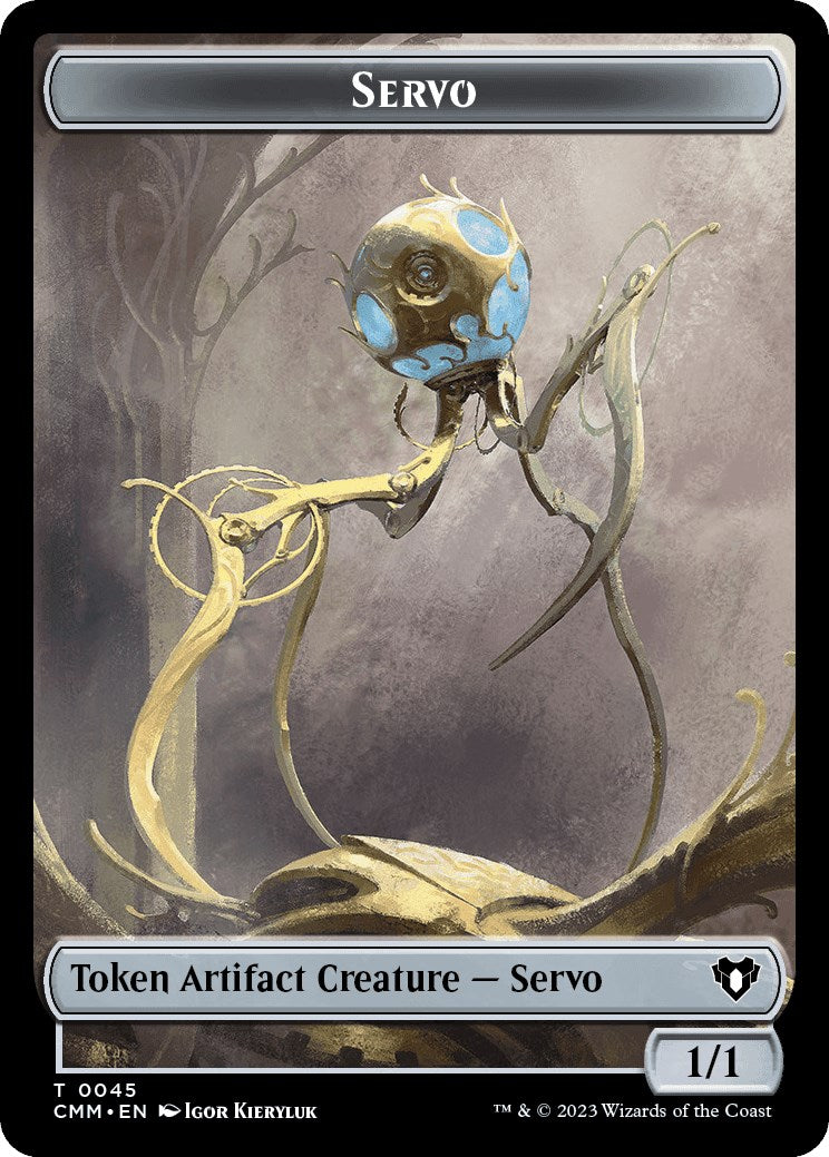 Servo // Thrull Double-Sided Token [Commander Masters Tokens] | Good Games North