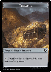 Treasure // Stoneforged Blade Double-Sided Token [Commander Masters Tokens] | Good Games North