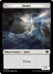 Spirit (0010) // Drake Double-Sided Token [Commander Masters Tokens] | Good Games North