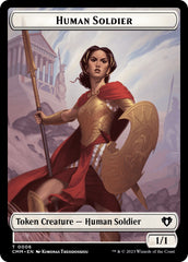 Human Soldier // Dragon (0021) Double-Sided Token [Commander Masters Tokens] | Good Games North
