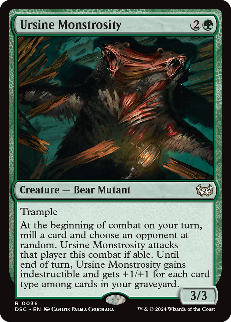 Ursine Monstrosity [Duskmourn: House of Horror Commander] | Good Games North