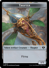 Thopter // Emblem - Daretti, Scrap Savant Double-Sided Token [Commander Masters Tokens] | Good Games North