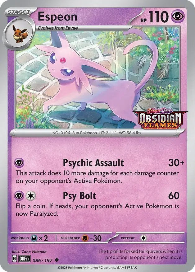 Espeon (086/197) (Best Buy Exclusive) [Scarlet & Violet: Black Star Promos] | Good Games North