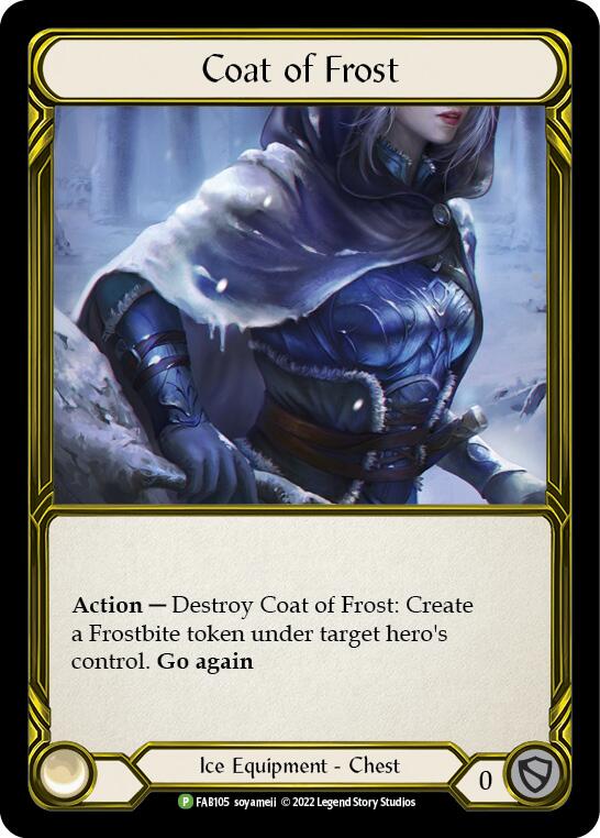 Coat of Frost (Golden) [FAB105] (Promo)  Cold Foil | Good Games North