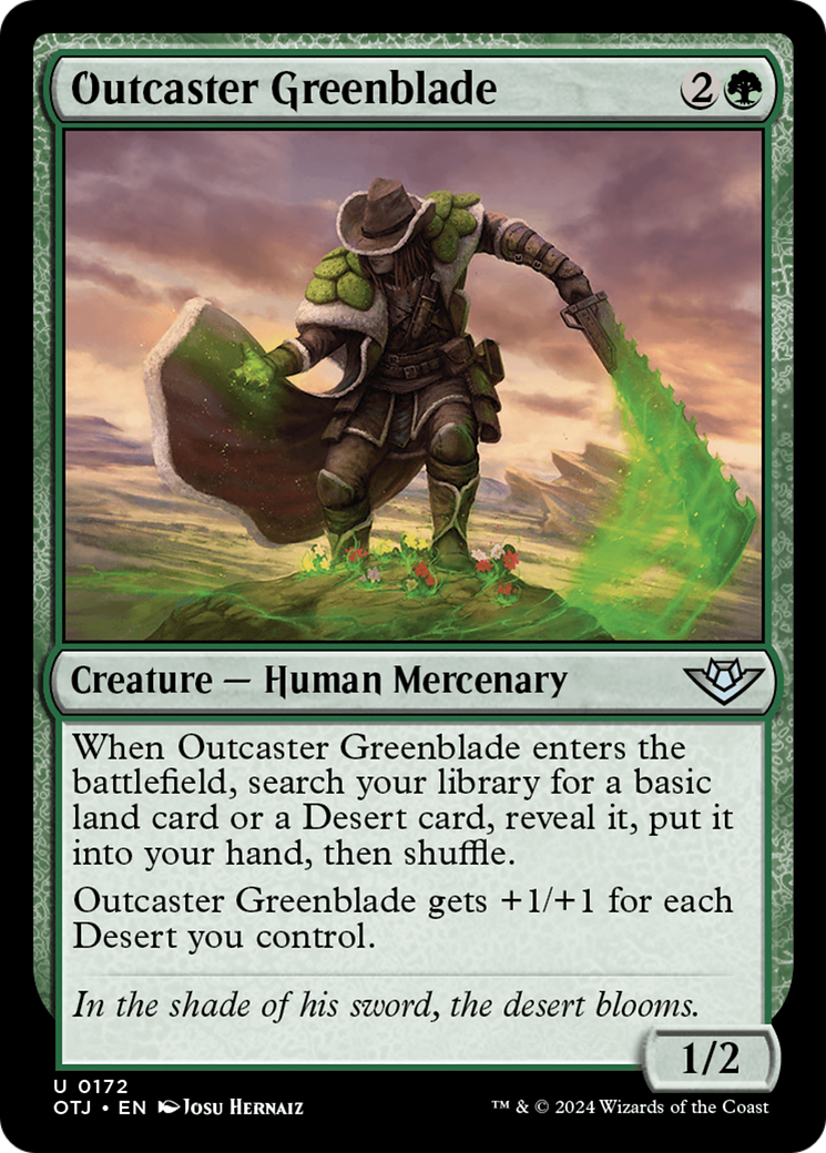 Outcaster Greenblade [Outlaws of Thunder Junction] | Good Games North