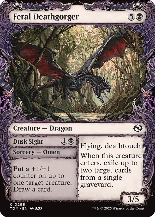 Feral Deathgorger (Showcase) [Tarkir: Dragonstorm] | Good Games North