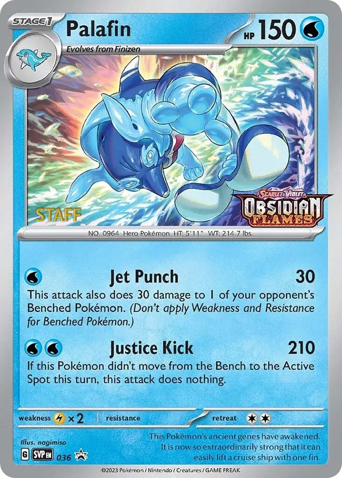 Palafin (036) (Stamped) (Staff) [Scarlet & Violet: Black Star Promos] | Good Games North