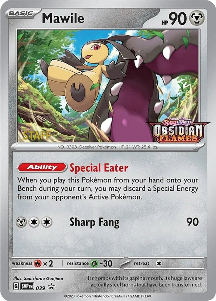 Mawile (039) (Stamped) (Staff) [Scarlet & Violet: Black Star Promos] | Good Games North