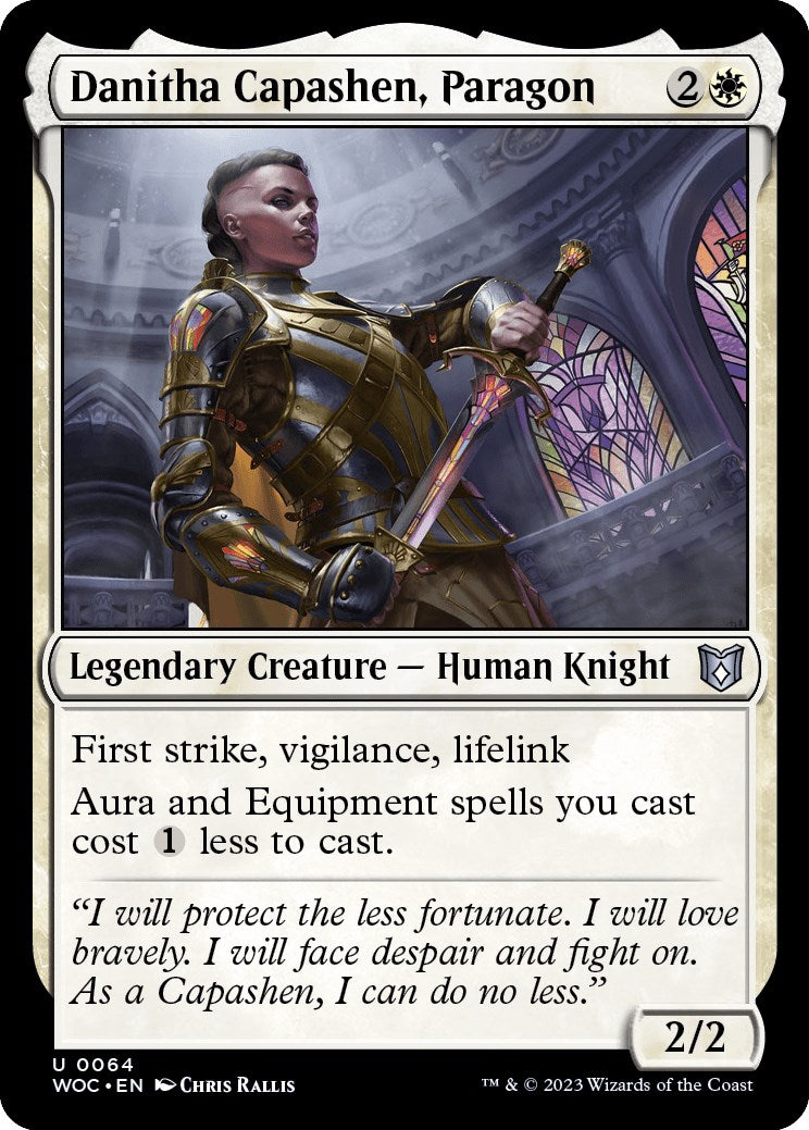 Danitha Capashen, Paragon [Wilds of Eldraine Commander] | Good Games North