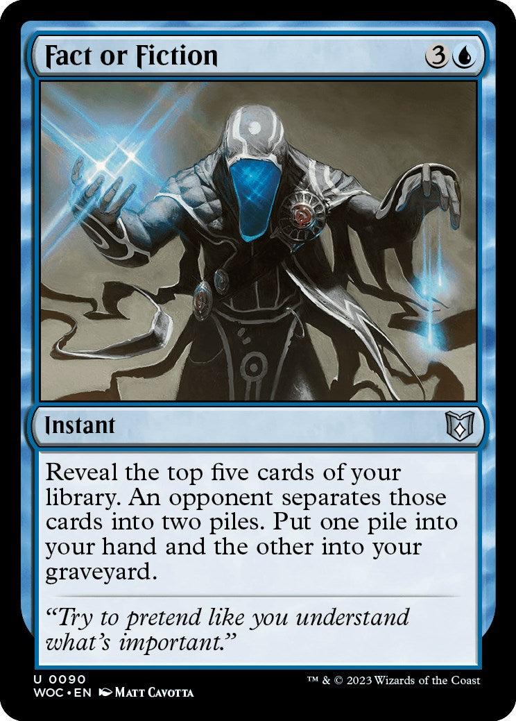 Fact or Fiction [Wilds of Eldraine Commander] | Good Games North