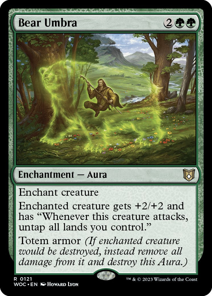 Bear Umbra [Wilds of Eldraine Commander] | Good Games North