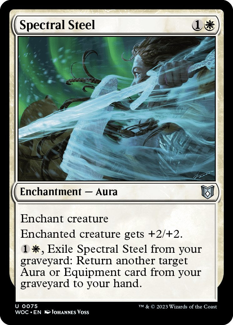 Spectral Steel [Wilds of Eldraine Commander] | Good Games North