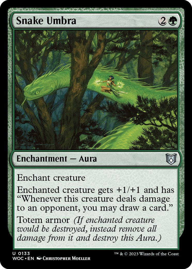 Snake Umbra [Wilds of Eldraine Commander] | Good Games North