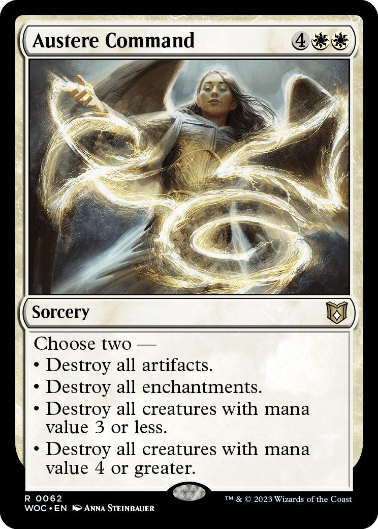 Austere Command [Wilds of Eldraine Commander] | Good Games North