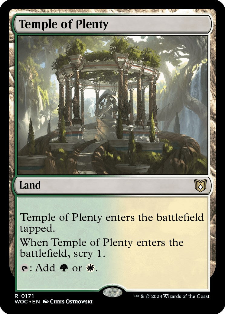 Temple of Plenty [Wilds of Eldraine Commander] | Good Games North