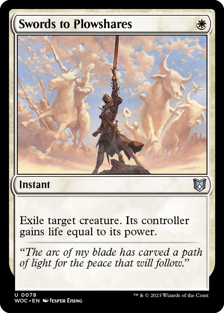 Swords to Plowshares [Wilds of Eldraine Commander] | Good Games North