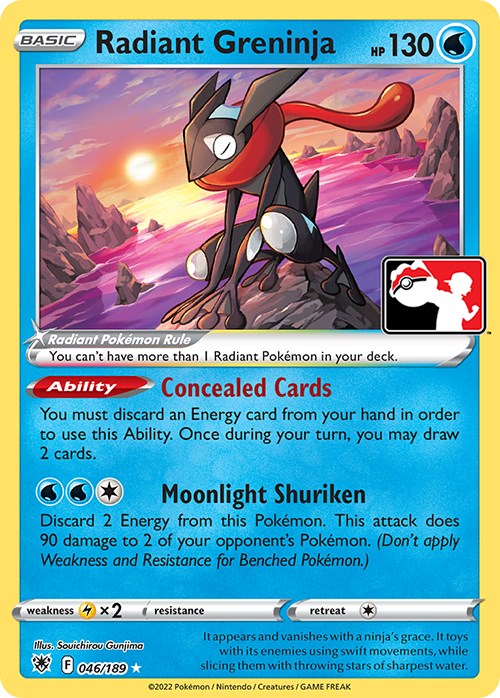 Radiant Greninja (046/189) [Prize Pack Series Three] | Good Games North