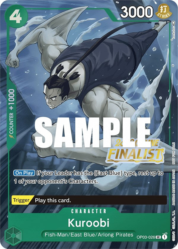 Kuroobi (Online Regional 2023) [Finalist] [One Piece Promotion Cards] | Good Games North