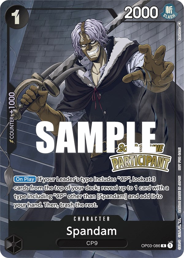 Spandam (Online Regional 2023) [Participant] [One Piece Promotion Cards] | Good Games North