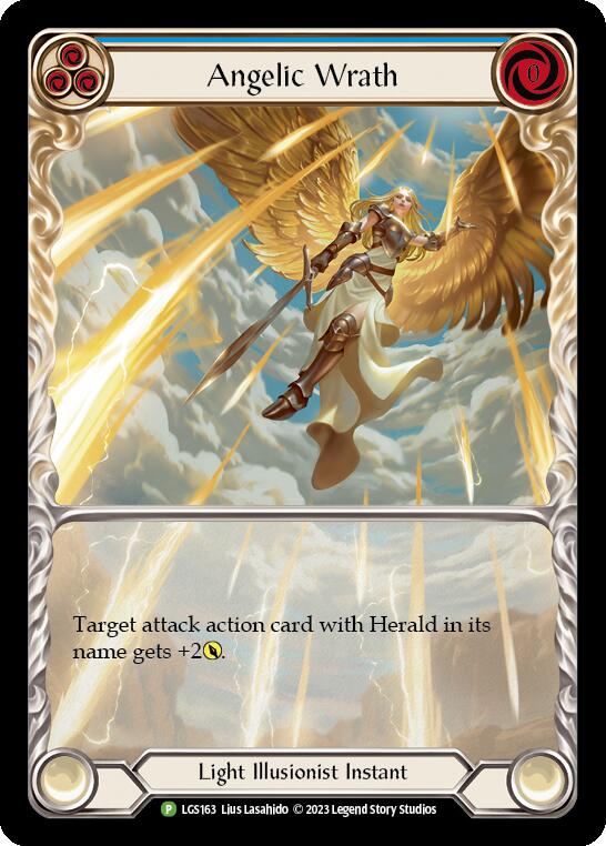 Angelic Wrath (Blue) [LGS163] (Promo)  Rainbow Foil | Good Games North