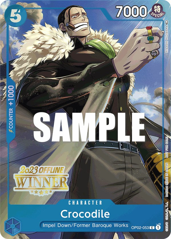 Crocodile (Offline Regional 2023) [Winner] [One Piece Promotion Cards] | Good Games North