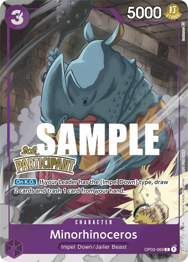 Minorhinoceros (Offline Regional 2023) [Participant] [One Piece Promotion Cards] | Good Games North