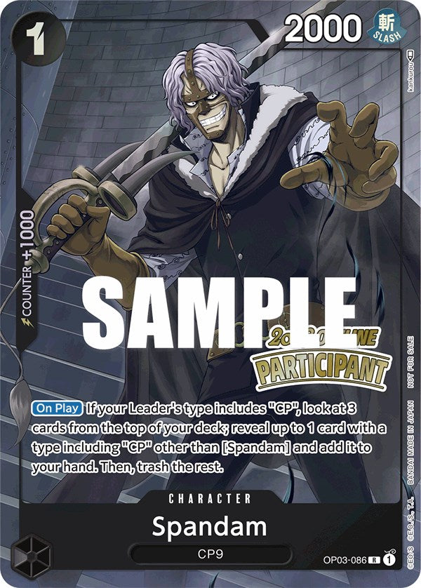 Spandam (Offline Regional 2023) [Participant] [One Piece Promotion Cards] | Good Games North