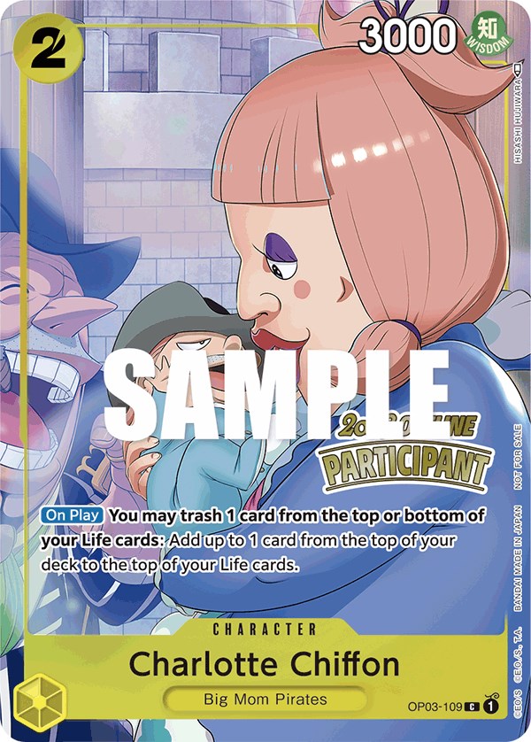 Charlotte Chiffon (Offline Regional 2023) [Participant] [One Piece Promotion Cards] | Good Games North