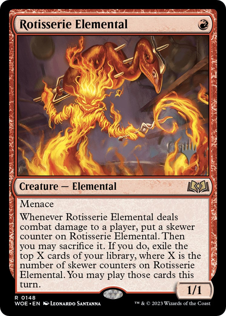 Rotisserie Elemental (Promo Pack) [Wilds of Eldraine Promos] | Good Games North