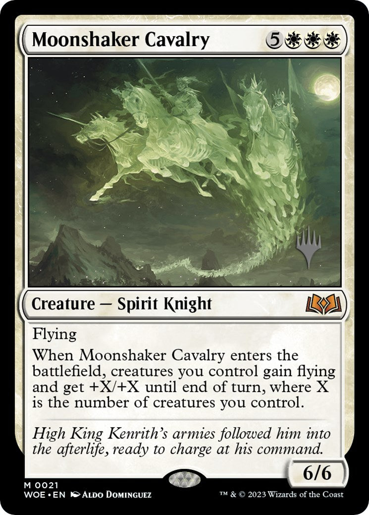 Moonshaker Cavalry (Promo Pack) [Wilds of Eldraine Promos] | Good Games North