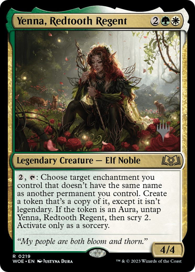Yenna, Redtooth Regent (Promo Pack) [Wilds of Eldraine Promos] | Good Games North