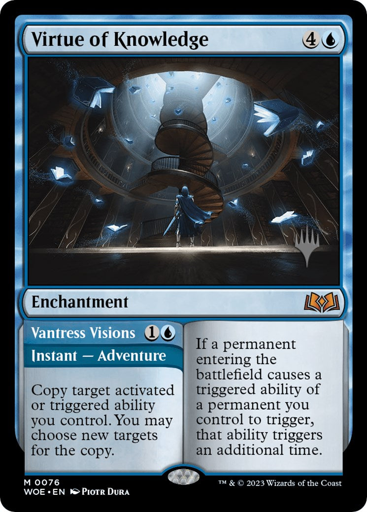 Virtue of Knowledge // Vantress Visions (Promo Pack) [Wilds of Eldraine Promos] | Good Games North