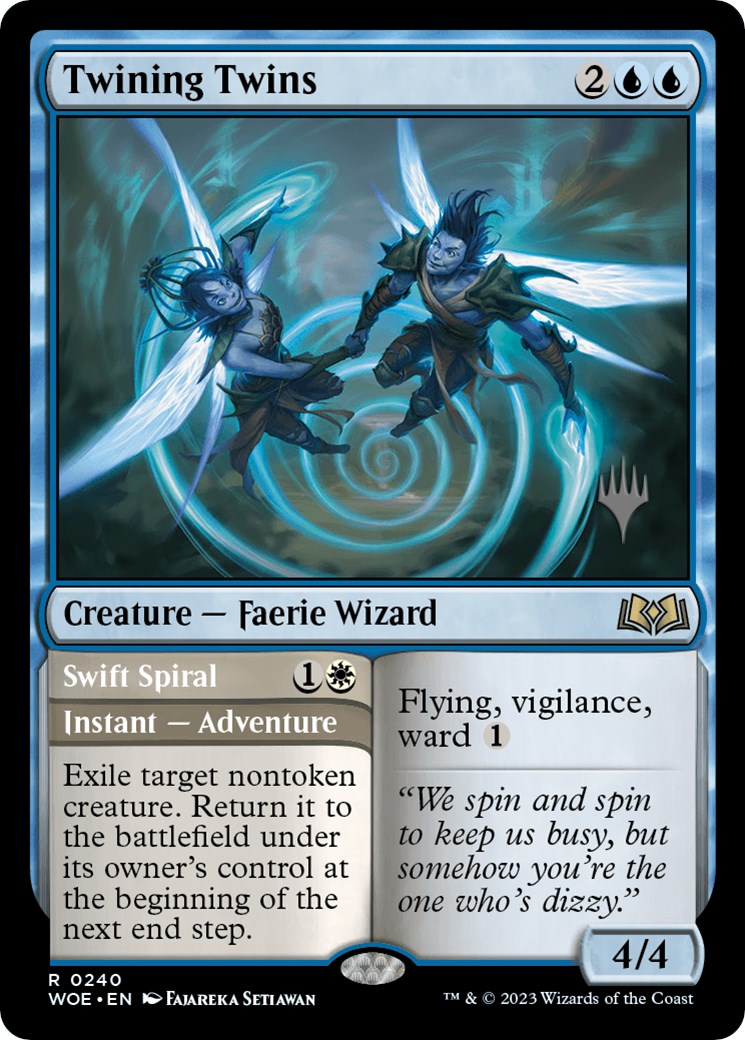 Twining Twins // Swift Spiral (Promo Pack) [Wilds of Eldraine Promos] | Good Games North