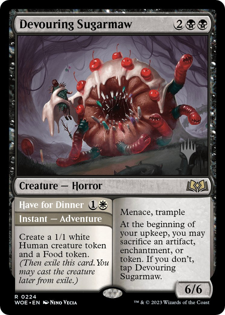 Devouring Sugarmaw // Have for Dinner(Promo Pack) [Wilds of Eldraine Promos] | Good Games North