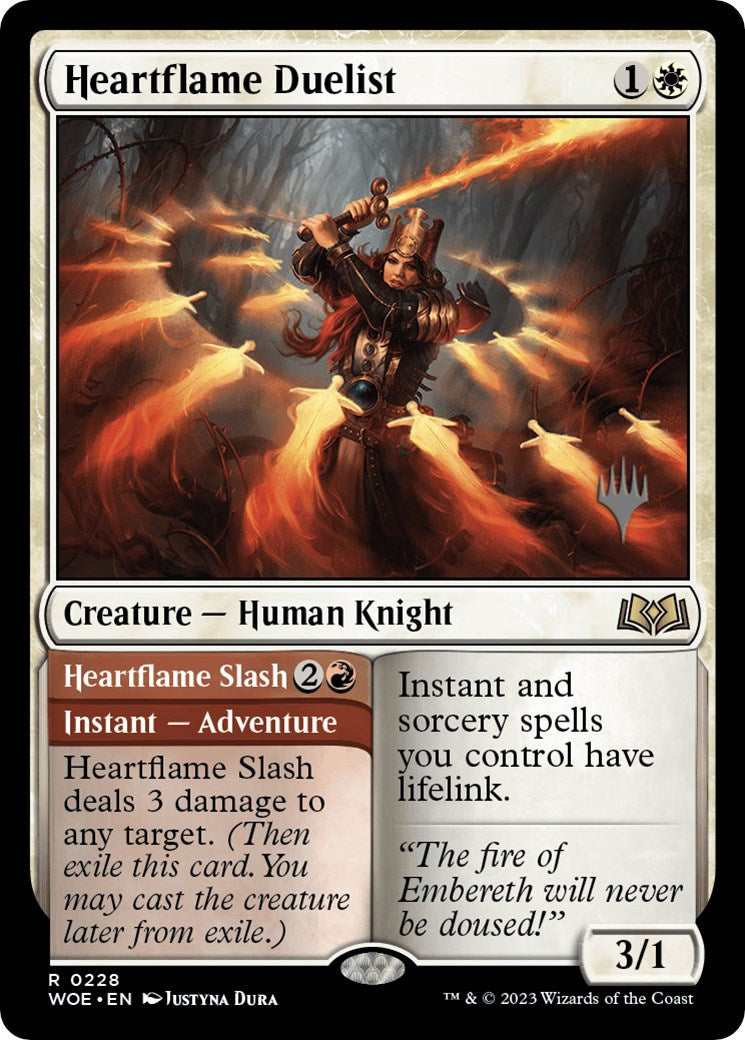 Heartflame Duelist // Heatflame Duelist (Promo Pack) [Wilds of Eldraine Promos] | Good Games North